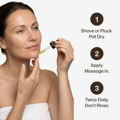 Cyperus rotundus oil for unwanted hair - slower, finer regrowth